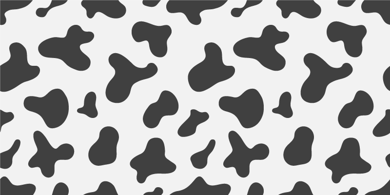Cowhide Motif animal print vinyl rug - TenStickers