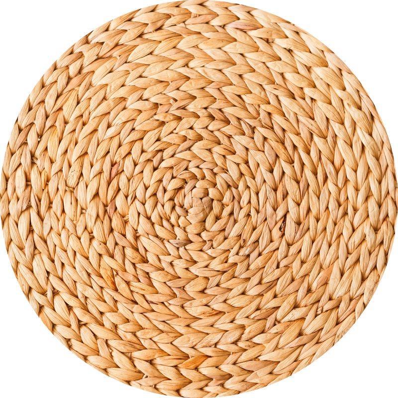 Braided Pattern textured vinyl rug - TenStickers