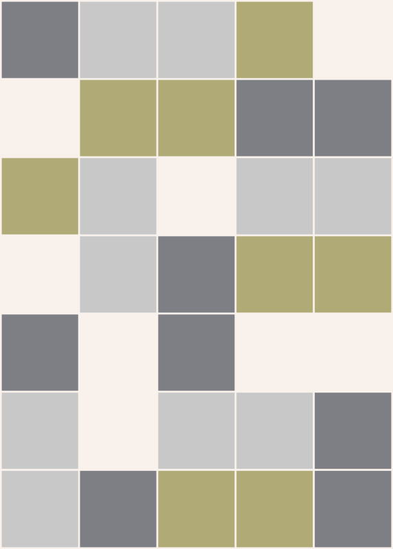 Tile vinyl rug geometric pattern design - TenStickers