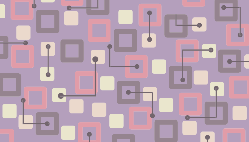 Geometric circuitry geometric vinyl rug - TenStickers