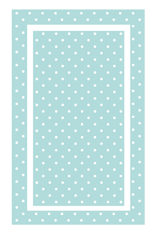 Polka Dot Simplicity bedroom vinyl rug - TenStickers