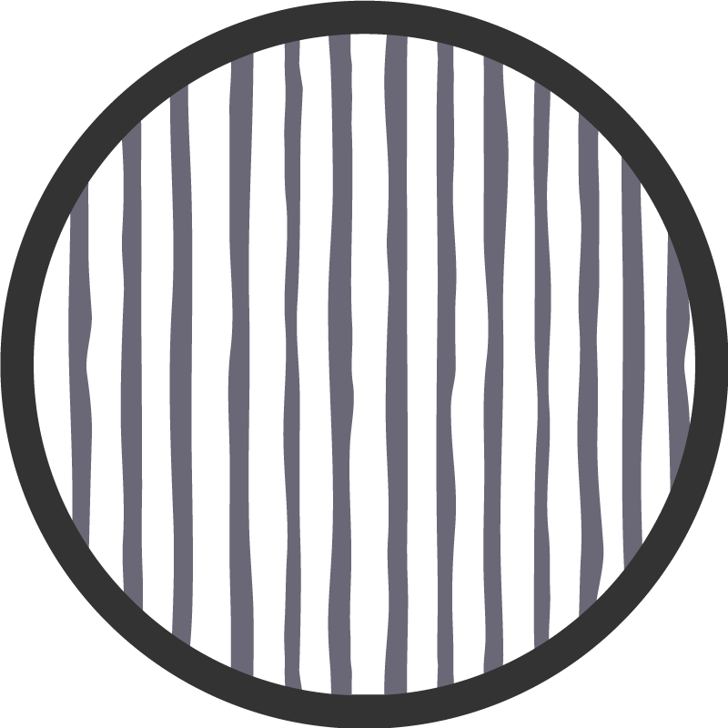 Striped Oval Element striped vinyl rug - TenStickers