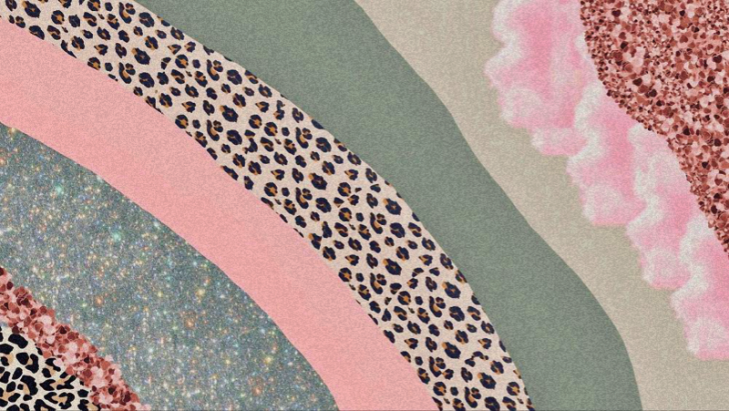 Layered colour waves bedroom vinyl rug - TenStickers