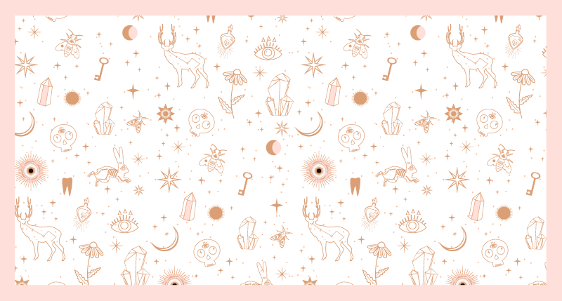 Celestial minimalist design nursery vinyl rug - TenStickers