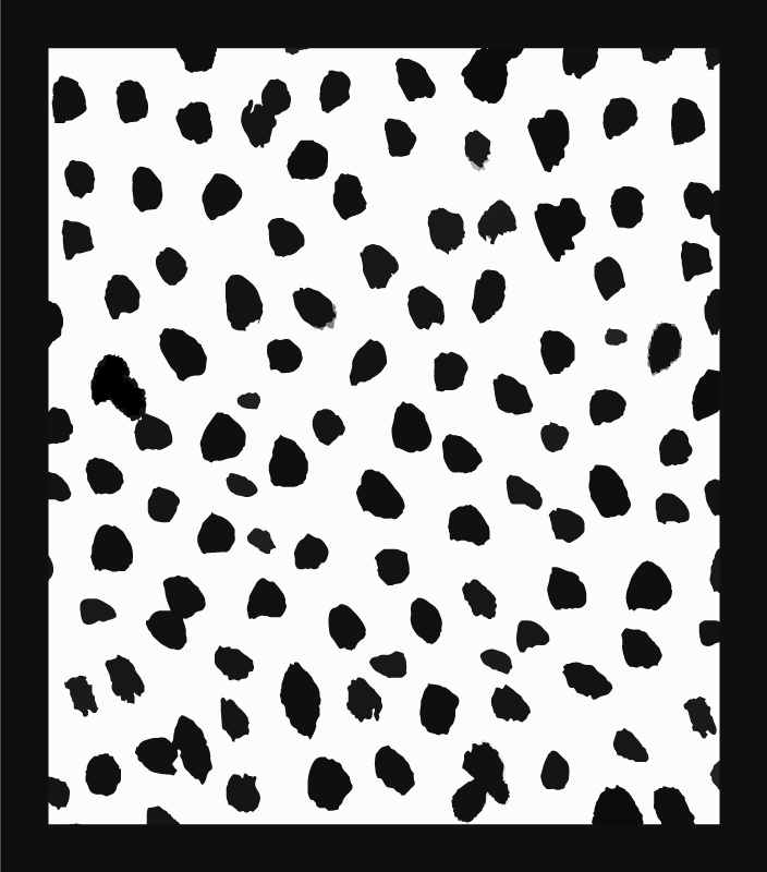 Bold spotted style bedroom vinyl rug - TenStickers