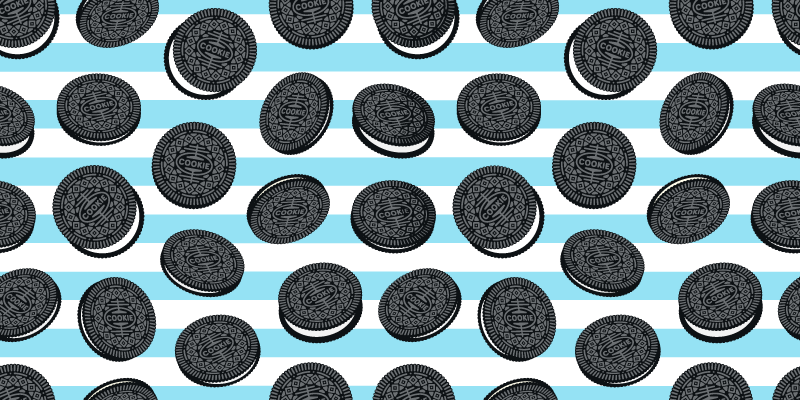Oreo striped pattern kitchen vinyl rug - TenStickers