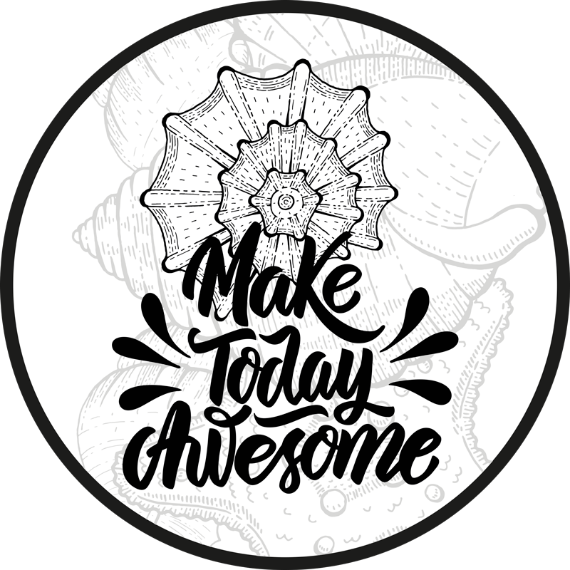 Make Today Awesome custom rug - TenStickers
