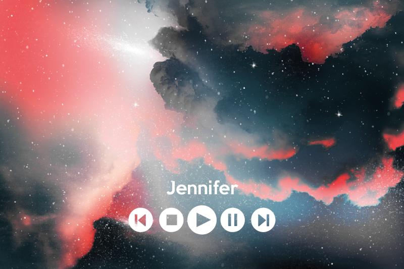 Outer space custom music teen vinyl rug - TenStickers