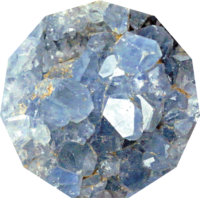 Glacial crystal pattern textured vinyl rug - TenStickers