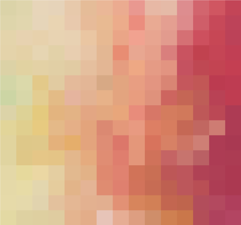 Red block gradient pattern geometric vinyl rug - TenStickers