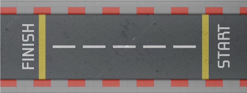 Race circuit road kids vinyl rug - TenStickers