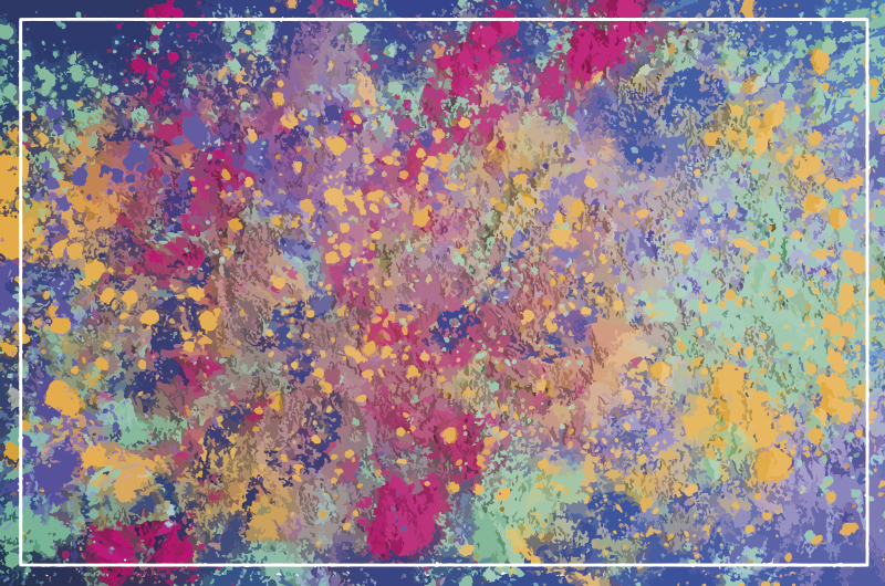 Abstract burst textured vinyl rug - TenStickers