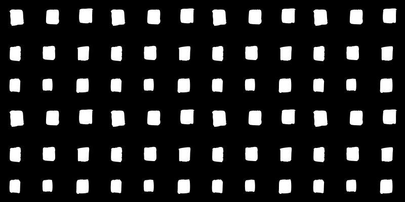 Black and white square pattern minimal vinyl rug - TenStickers