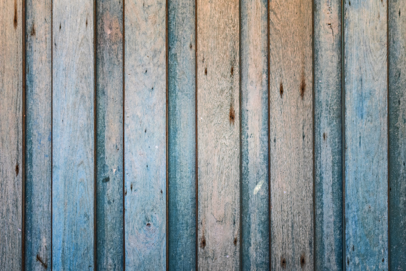 Weathered Planks wood effect vinyl rug - TenStickers