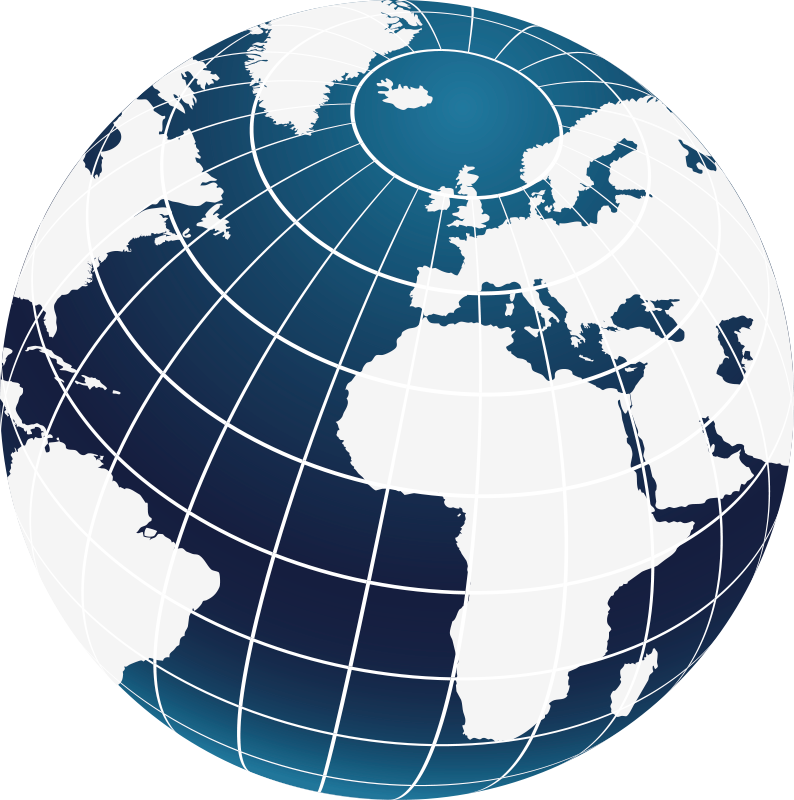 With meridians world map vinyl rug - TenStickers