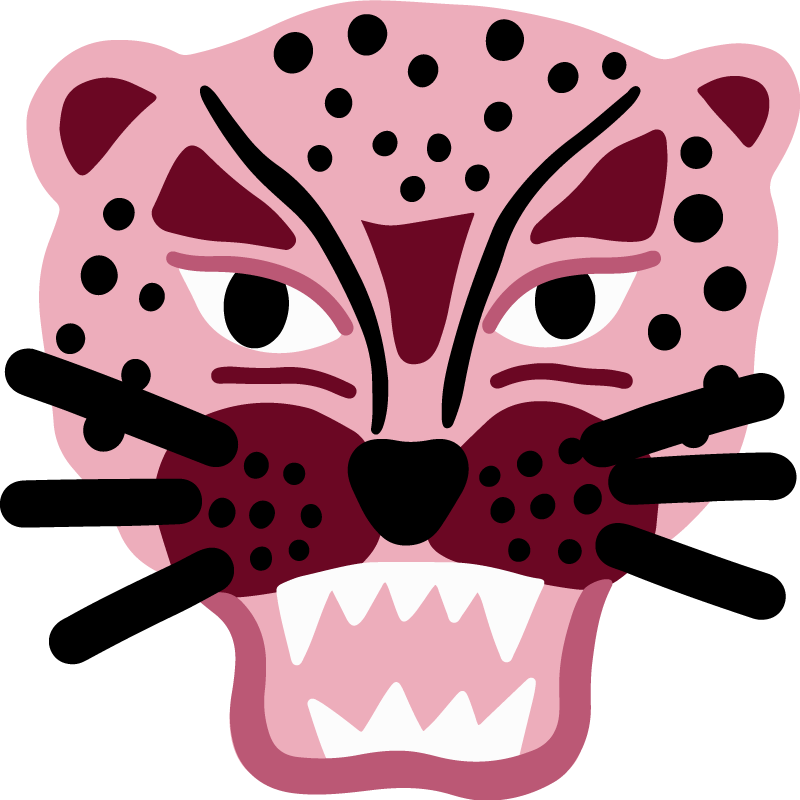 Fierce Leopard Head kids vinyl rug - TenStickers
