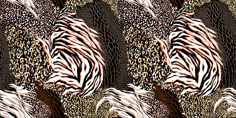 Mix animal print vinyl hallway runner - TenStickers