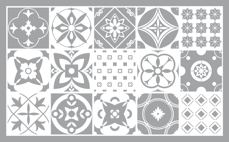 Illuminating pantone bathroom vinyl rug - TenStickers