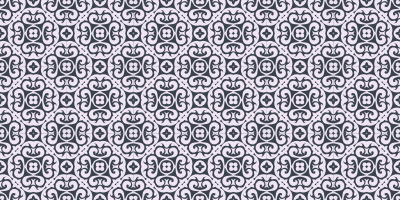 Mosaic vinyl rug elegant mosaic design - TenStickers