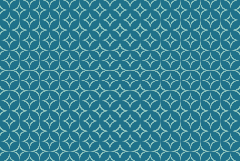 CIRCULAR PATTERN MAT geometric vinyl rug - TenStickers