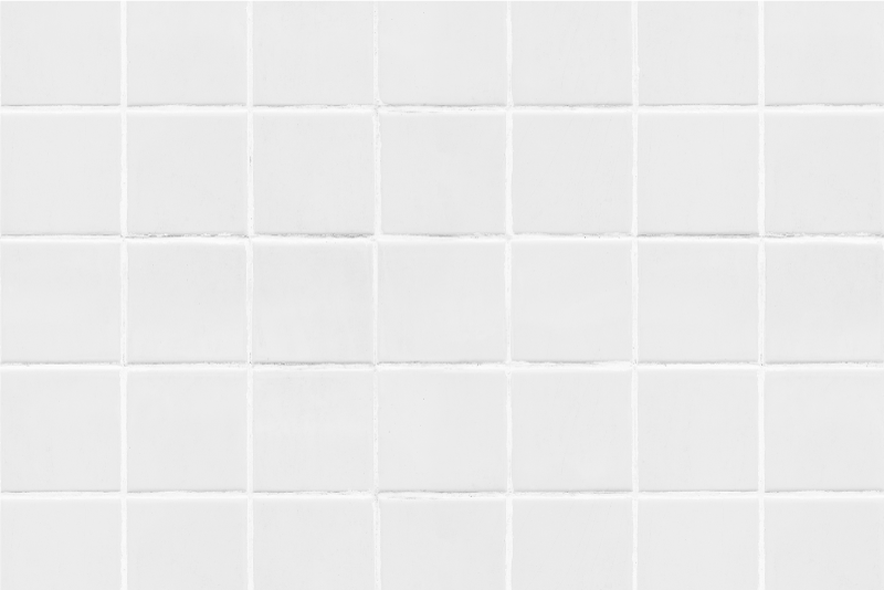 White grid bathroom vinyl rug - TenStickers