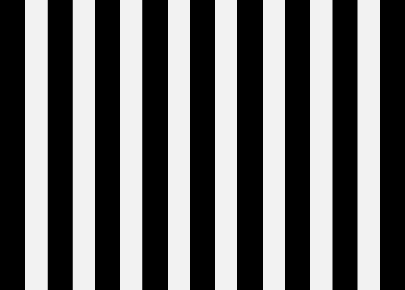 Kitchen black and white stripes vinyl rug - TenStickers