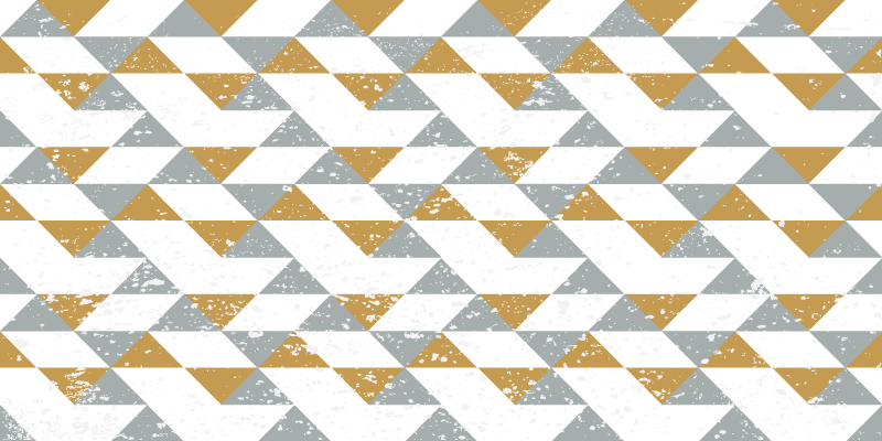 Diagonal Triangle Pattern geometric vinyl rug - TenStickers