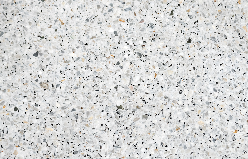 Grey terrazzo texture kitchen vinyl rug - TenStickers