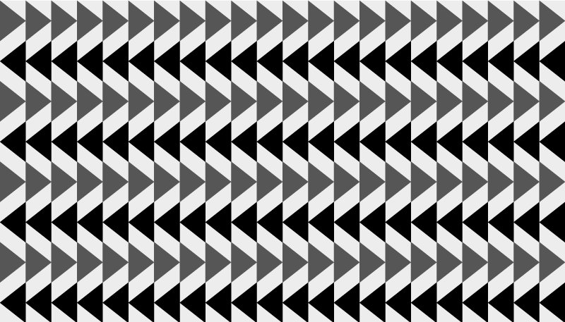 Geometric vinyl rug in grey triangular pattern - TenStickers