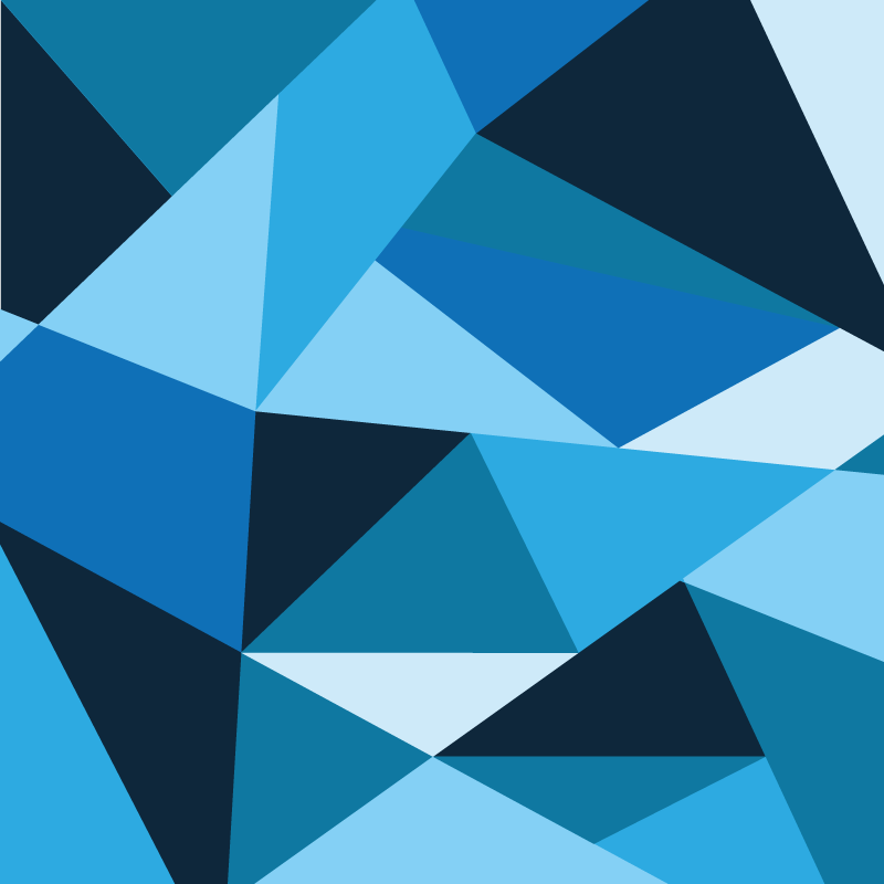 Triangular Blue Patterns geometric vinyl rug - TenStickers