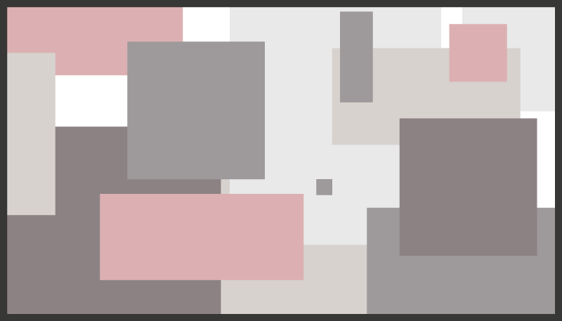 Sober nordic tones squares nordic vinyl rug - TenStickers