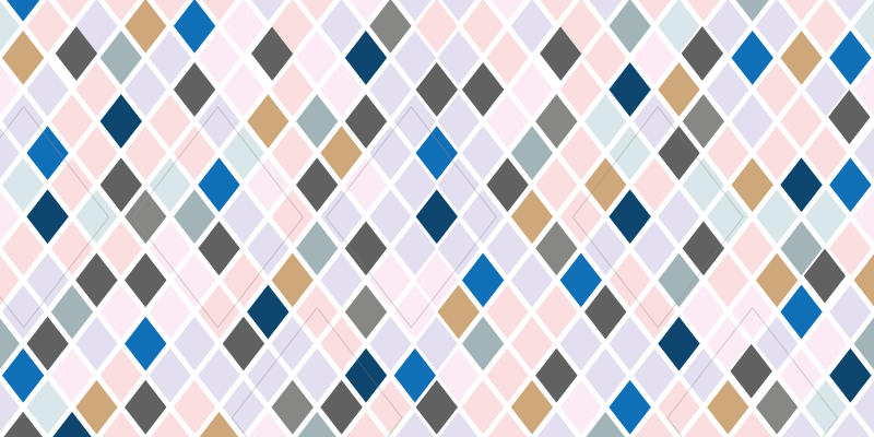 Diamond pattern tile vinyl rug - TenStickers