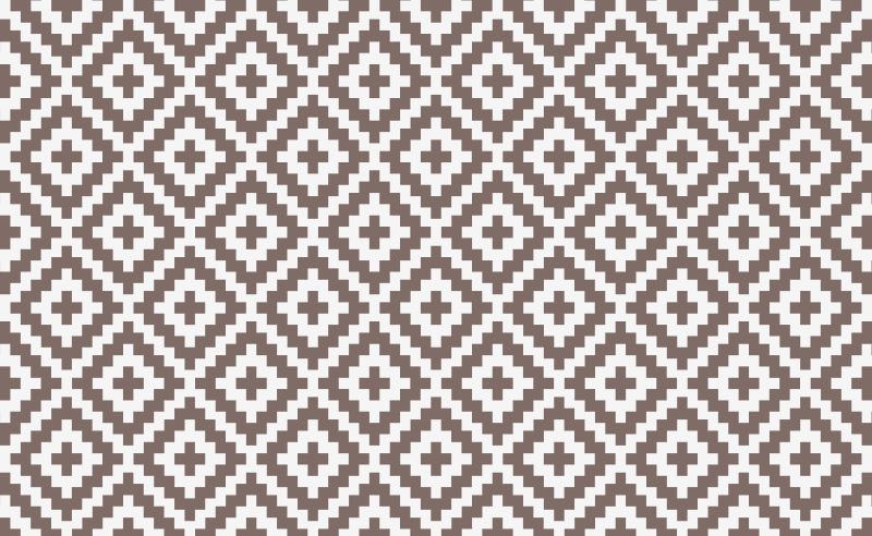 Geometric grey diamonds kitchen vinyl rug - TenStickers