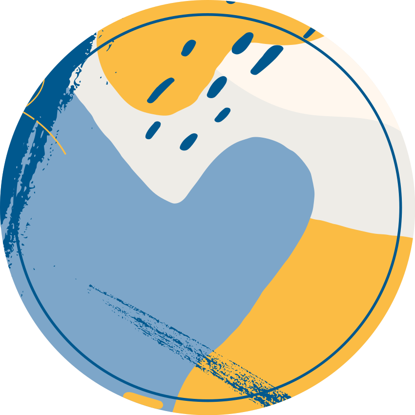 Circular Art stone effect vinyl rug - TenStickers