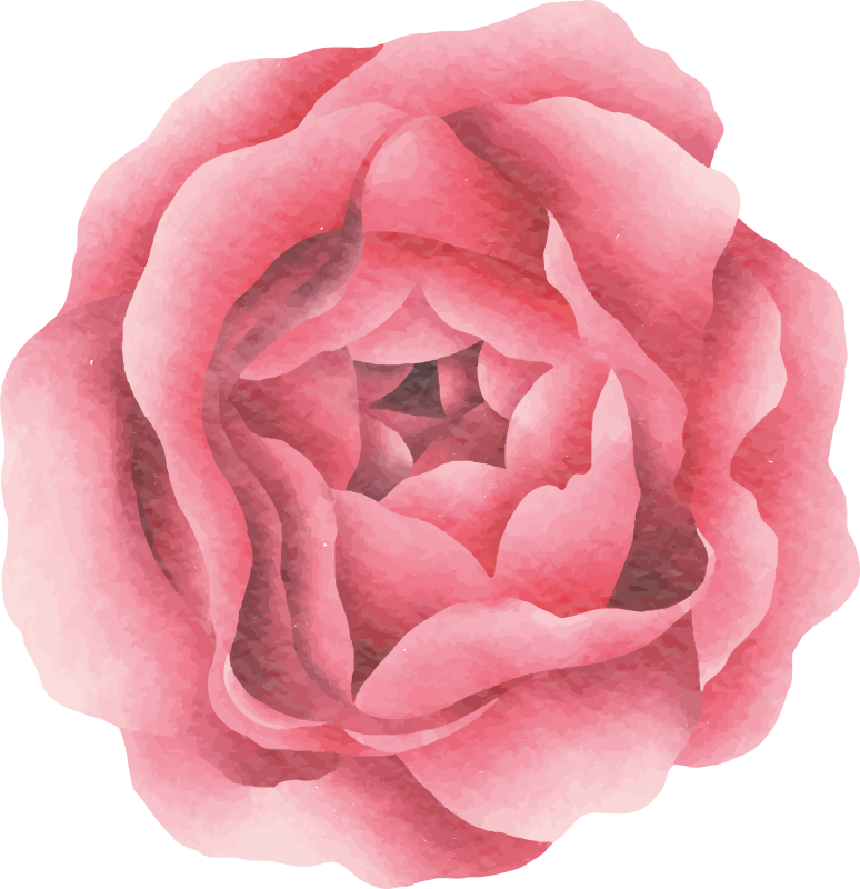 Blush Pink Bloom floral vinyl rug - TenStickers