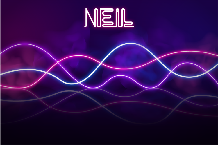 NEON LIGHTS DISPLAY custom vinyl rug - TenStickers