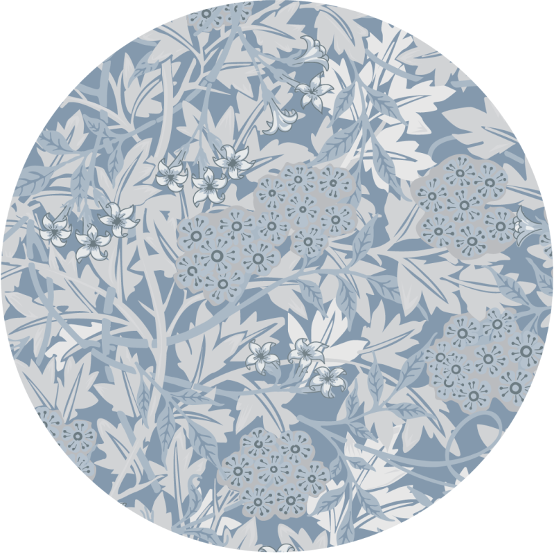 Blossom composition floral vinyl rug - TenStickers