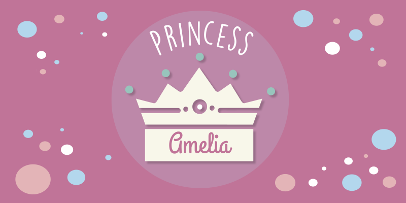 PRINCESS CROWN ART custom vinyl rug - TenStickers