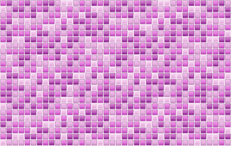 Purple shades mosaic tile vinyl rug - TenStickers