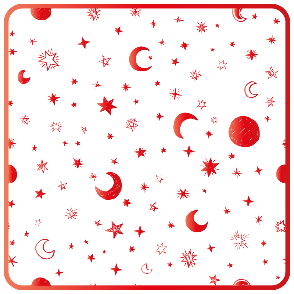 Star vinyl rug celestial elements - TenStickers