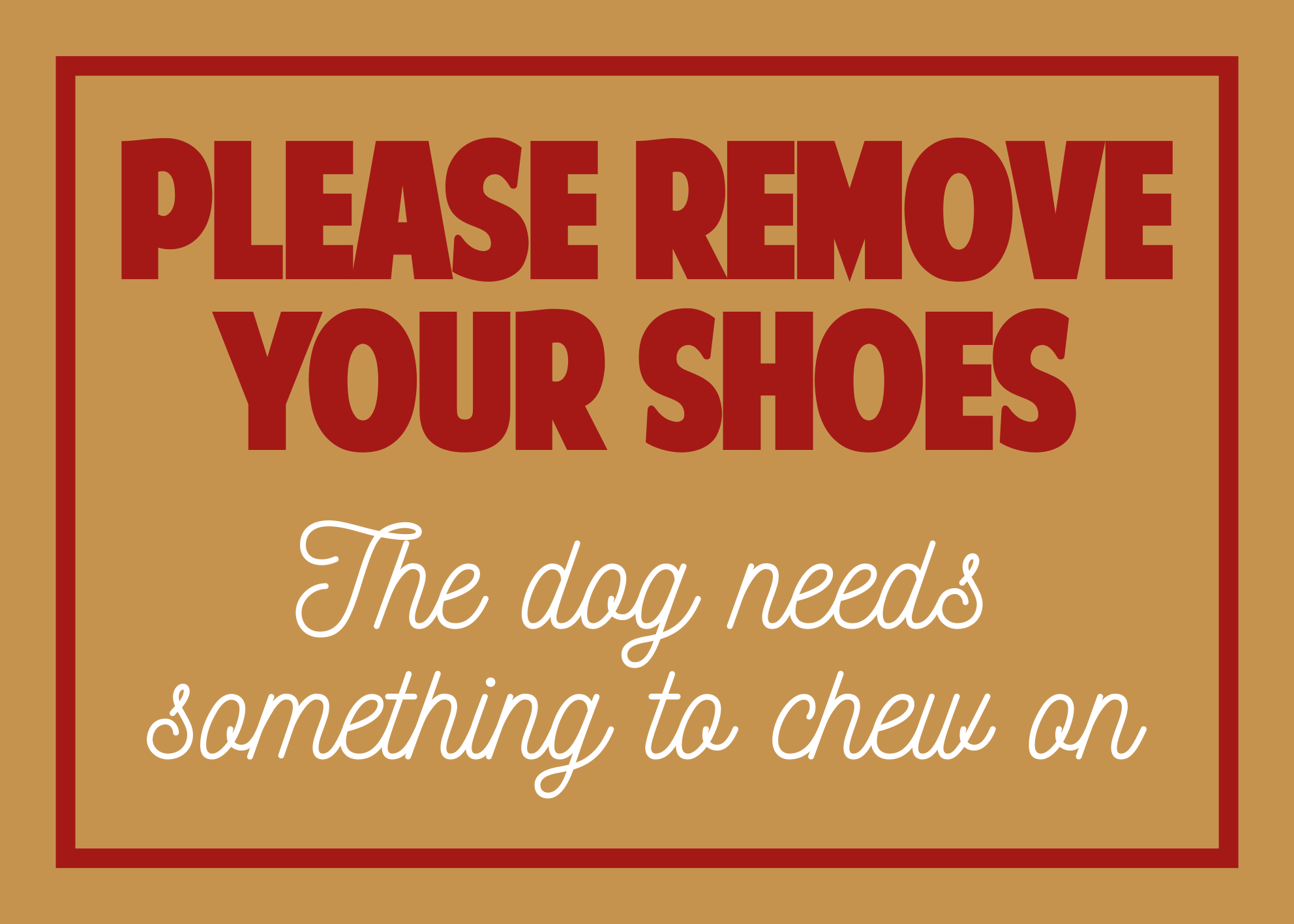 Please remove shoes entrance hall vinyl rug - TenStickers