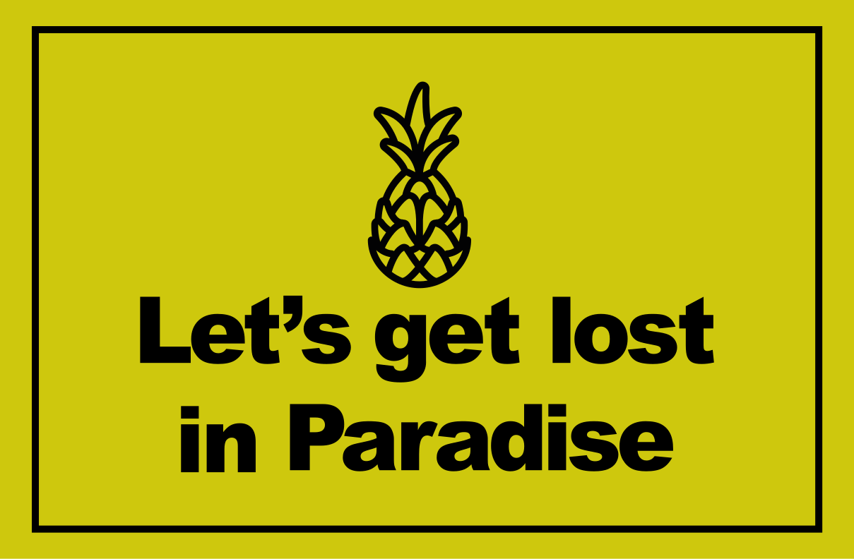 Get Lost Paradise custom rug - TenStickers