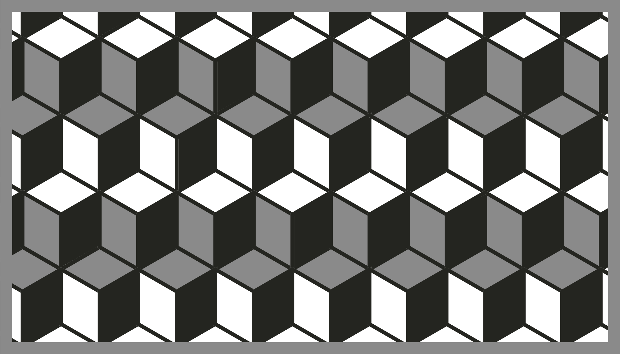 Cubic Pattern geometric vinyl rug - TenStickers