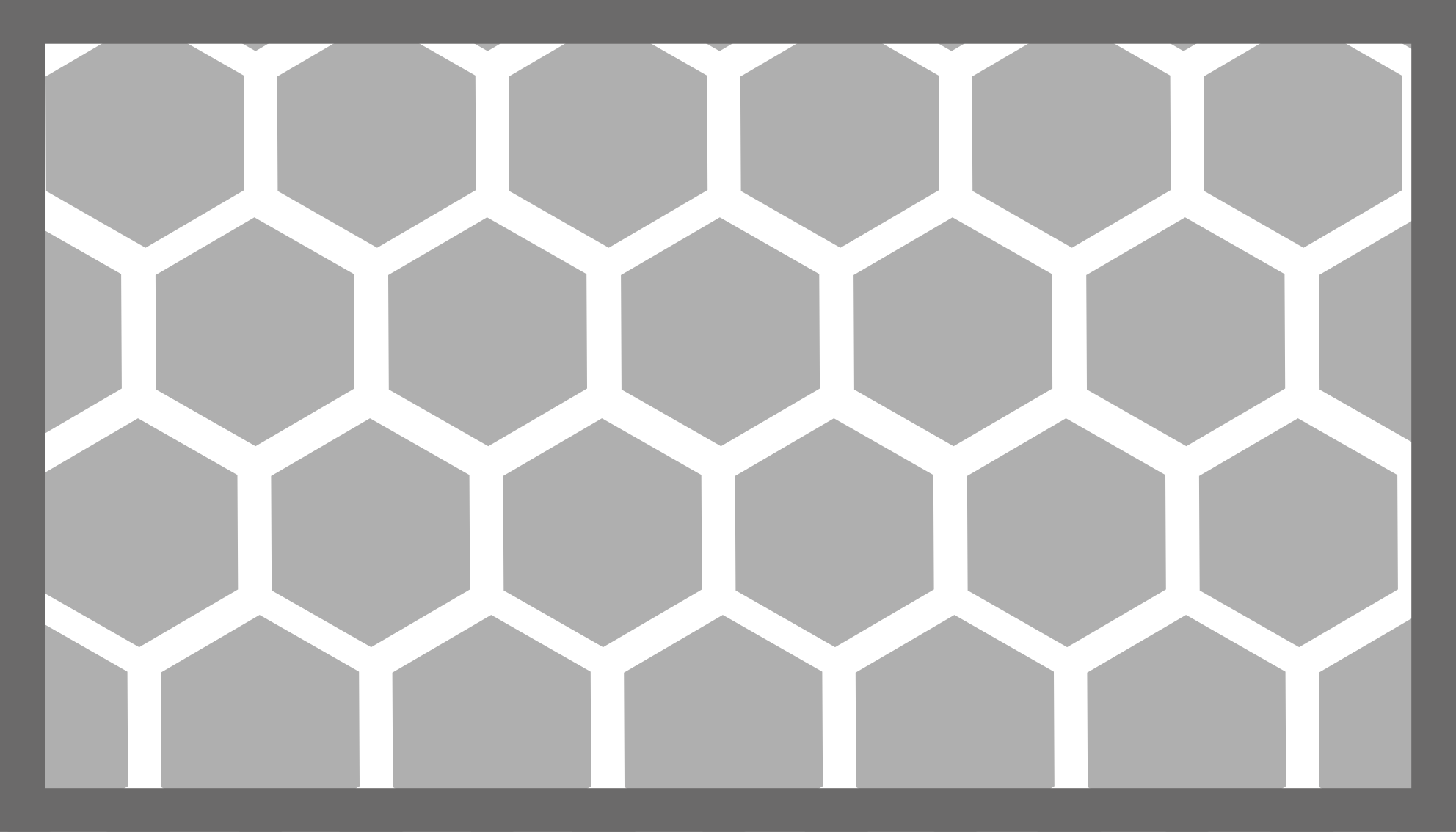 Hexagonal Configuration geometric vinyl rug - TenStickers