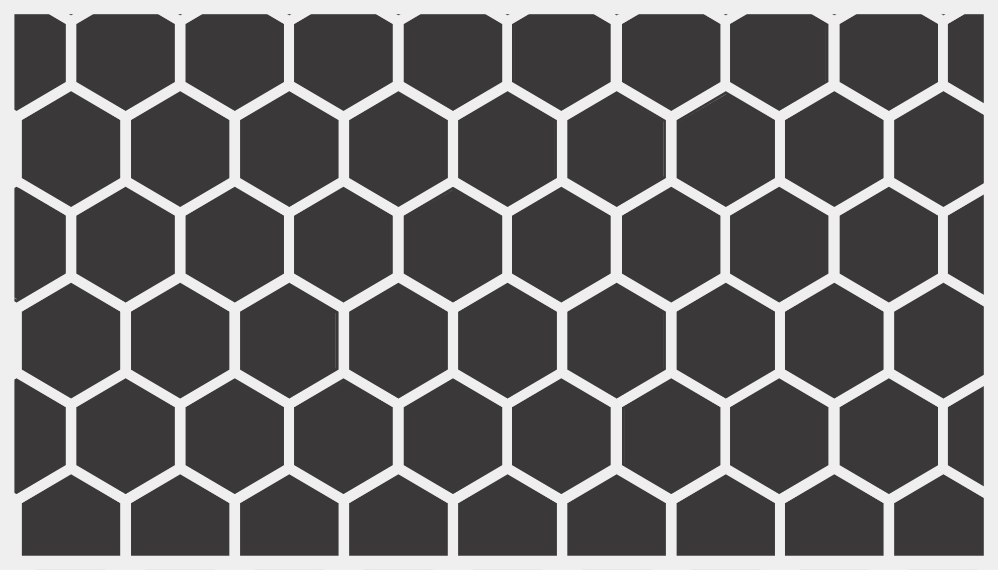 Geometric vinyl rug hexagonal pattern - TenStickers