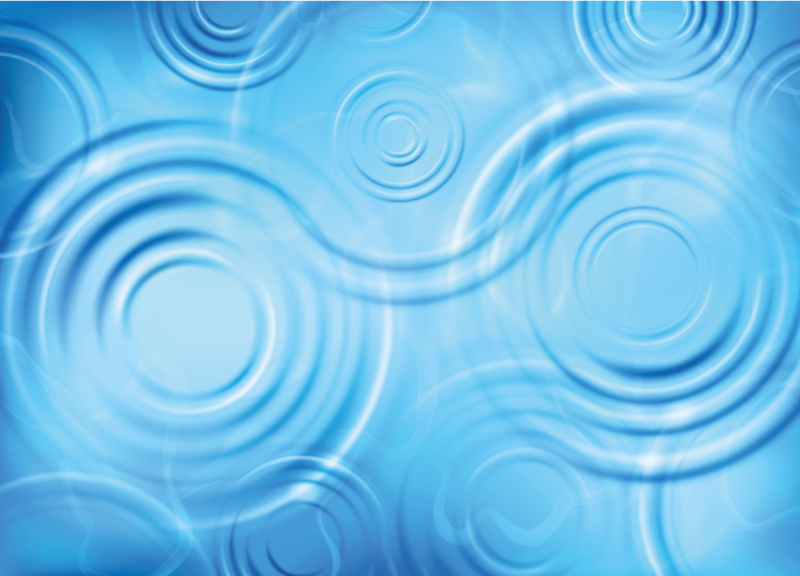 Rippling Water Effect bathroom vinyl rug - TenStickers