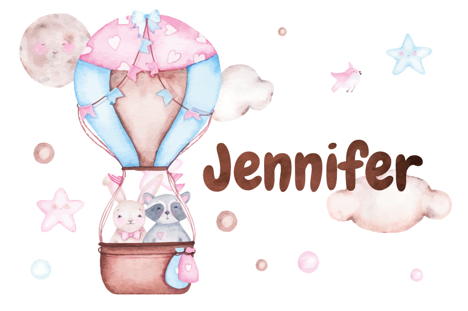 Hot Air Ballooning custom vinyl rug - TenStickers