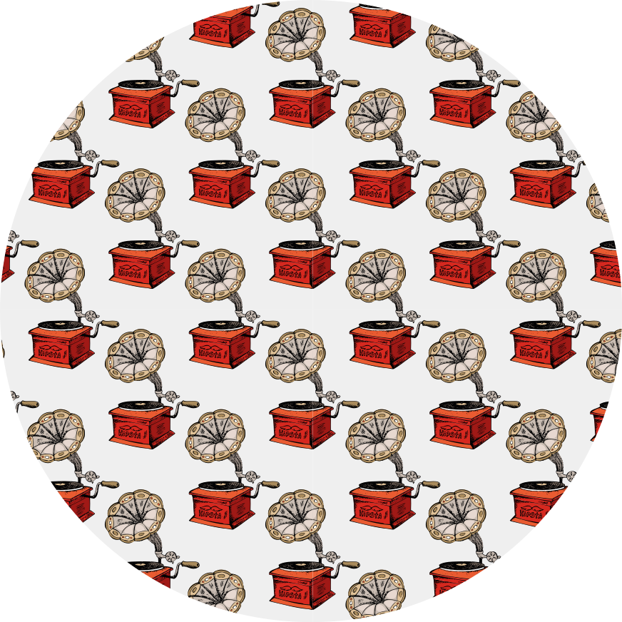 Textured vinyl rug retro music boxes - TenStickers