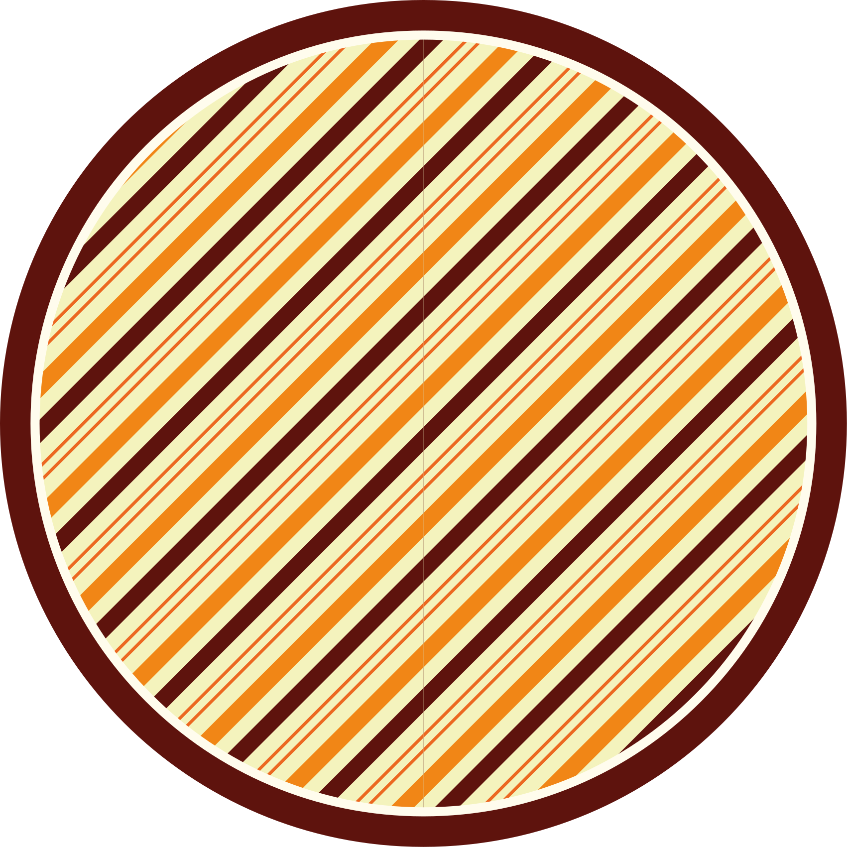 Colorful striped style striped vinyl rug - TenStickers