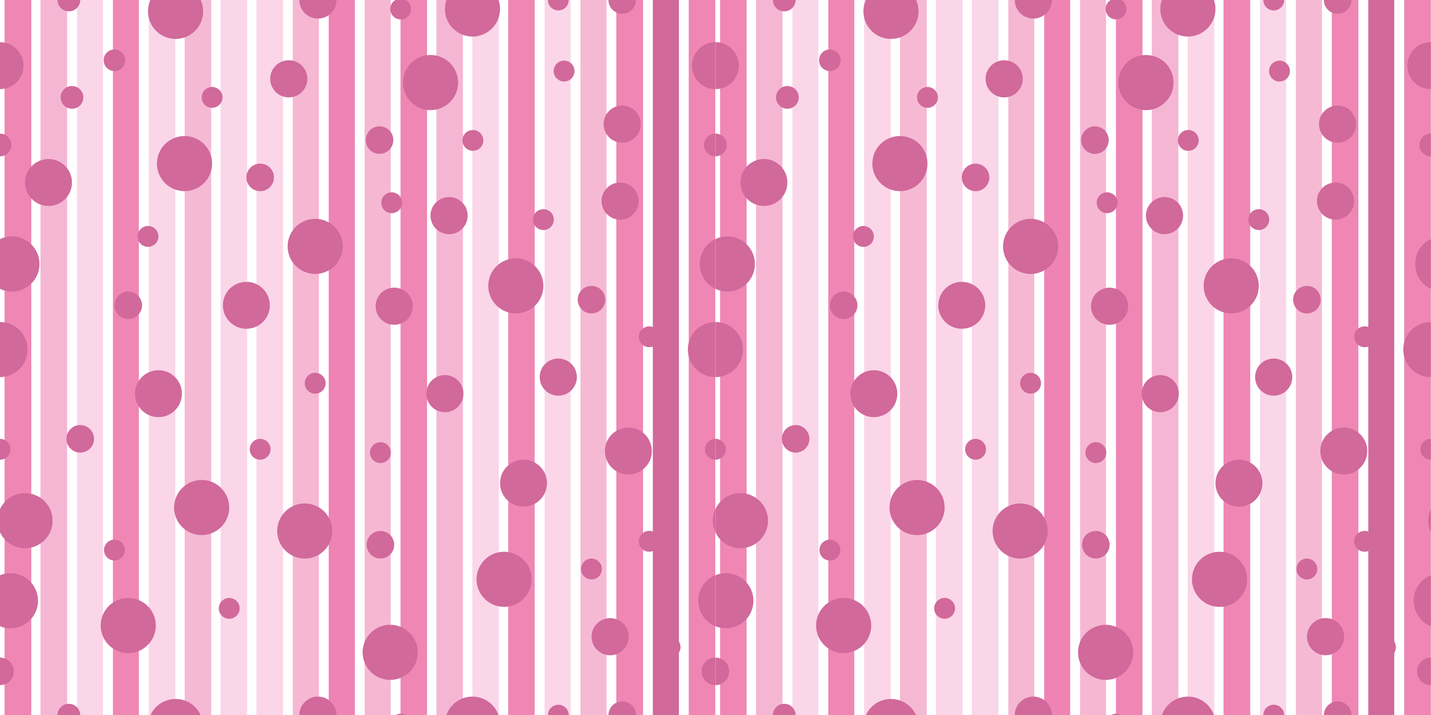 Pink Striped Circles striped vinyl rug - TenStickers